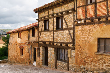 Fototapeta na wymiar Old houses in Calatanazor, Soria, Spain