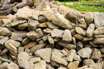Big stones in park
