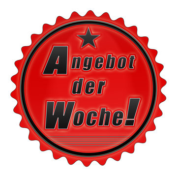 es10 EmailleSchild - adw adw4 Angebot der Woche - rot g2083