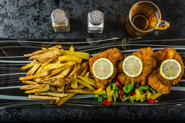 Schnitzel with french fries