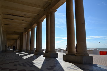 Fototapeta premium Seafront promenade in Oostende, Belgium