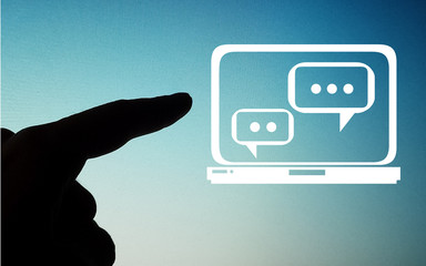 chat conversation touch screen