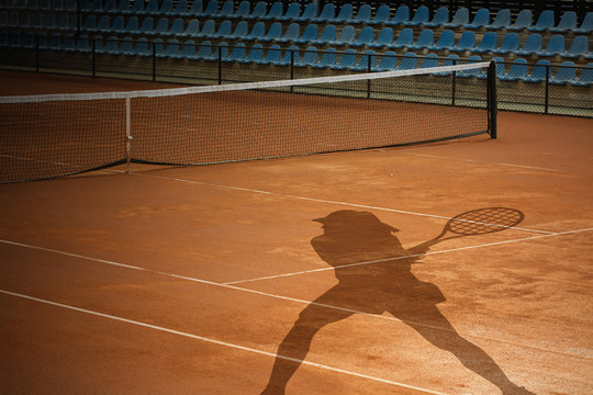 Tennis Player Shadow