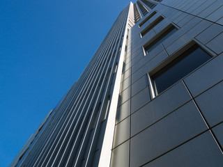 Fototapeta na wymiar Dynamic business building in Frankfurt, Germany