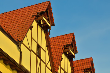 Fishing village - stylization german architecture 19th century