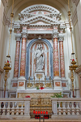 Fototapeta na wymiar Venice - Side altar in church Santa Maria del Rosario