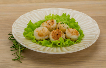 Grilled scallops