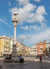 Padua - Piazza dei Signori square  and st. Mark column