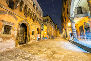 Fototapeta na wymiar Cityscape of Bologna at night, Italy