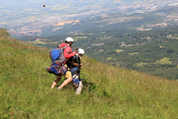 Obraz premium parapente duo