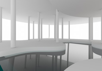 Space Interior Curve Construction