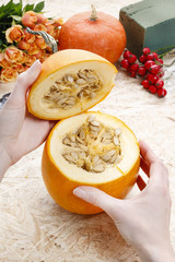 How to make a Thanksgiving centerpiece - step by step