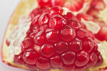 Pomegranate on a white background