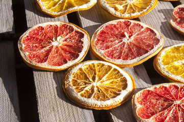 Dried blood, grape and orange