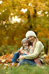 mother with her cute daughter