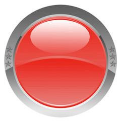 bouton rouge étoilé