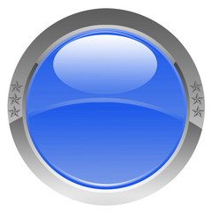 bouton bleu étoilé
