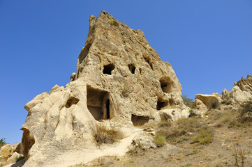 Cappadocia, Turchia, Goreme abitazioni e chiese rupestri