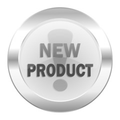 new product chrome web icon isolated
