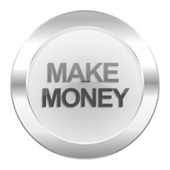 make money chrome web icon isolated