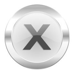 cancel chrome web icon isolated