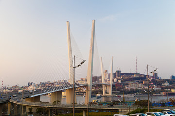 Fototapeta premium Big suspension bridge