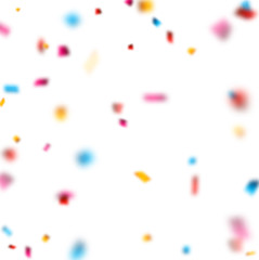 Confetti celebration background.