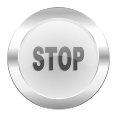 stop chrome web icon isolated
