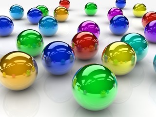 Fototapeta premium colorful spheres