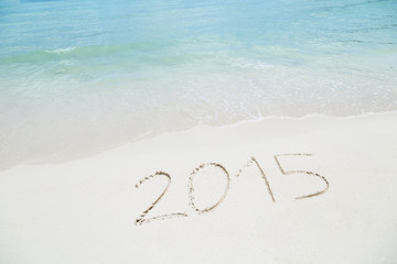 Text 2015 On A White Beach
