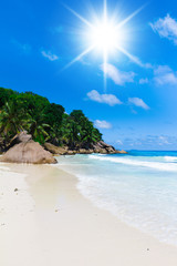 On a Sunny Beach Idyllic Place