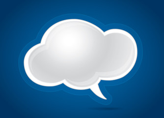 Dialog cloud background