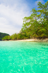 Fototapeta premium Lagoon Seascape Remote Resort