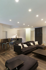 Interior, wide loft