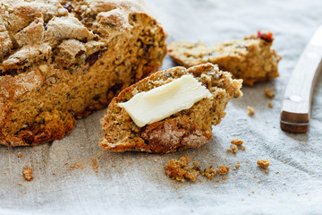 homemade wholegrain bread