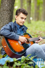 Teenager guitarist