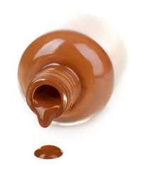 Colorful nail polish, isolated on white