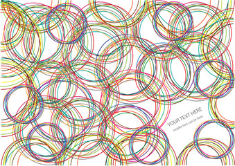 color vector bright circles background