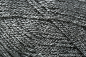 Knitting yarn texture, close up