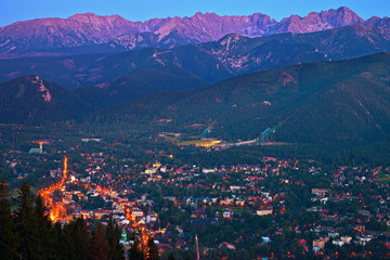 Zakopane view as seen from Gubalowka, Poland. © Nightman1965