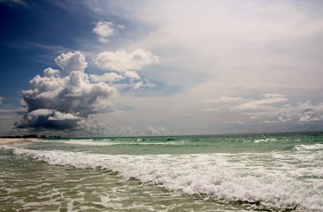 Clouds over the beach