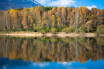 Water reflection - lake Liptovska Mara, Slovakia
