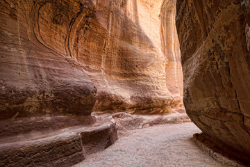 canyon Petra, Jordan,