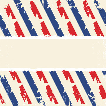 Abstract american background striped ripped paper