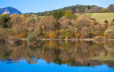 Water reflection - lake Liptovska Mara, Slovakia