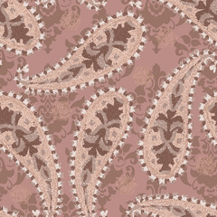 Obraz premium Paisley seamless pattern