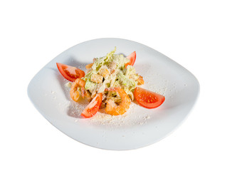 Salad with shrimps