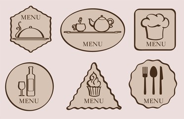 menu. set of icon