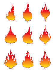 Vector Fire Icons