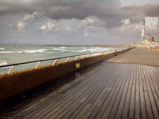storm in Tel Aviv
